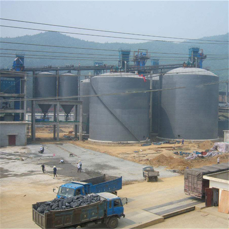 贺州水泥钢板仓2座3000吨青岛项目进入施工